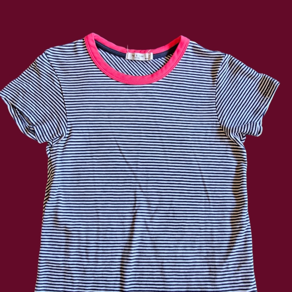 Rag & Bone made in Peru 100% cotton‎ strapped t-shirt size XS